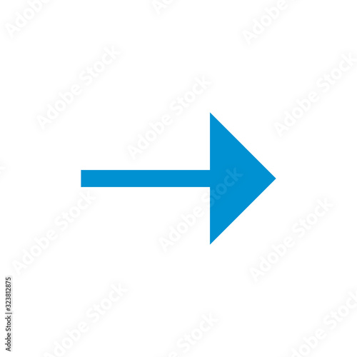 Simple blue Arrow right dir...