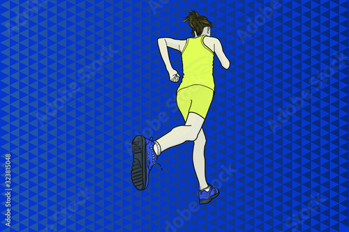 Una chica practicando deporte