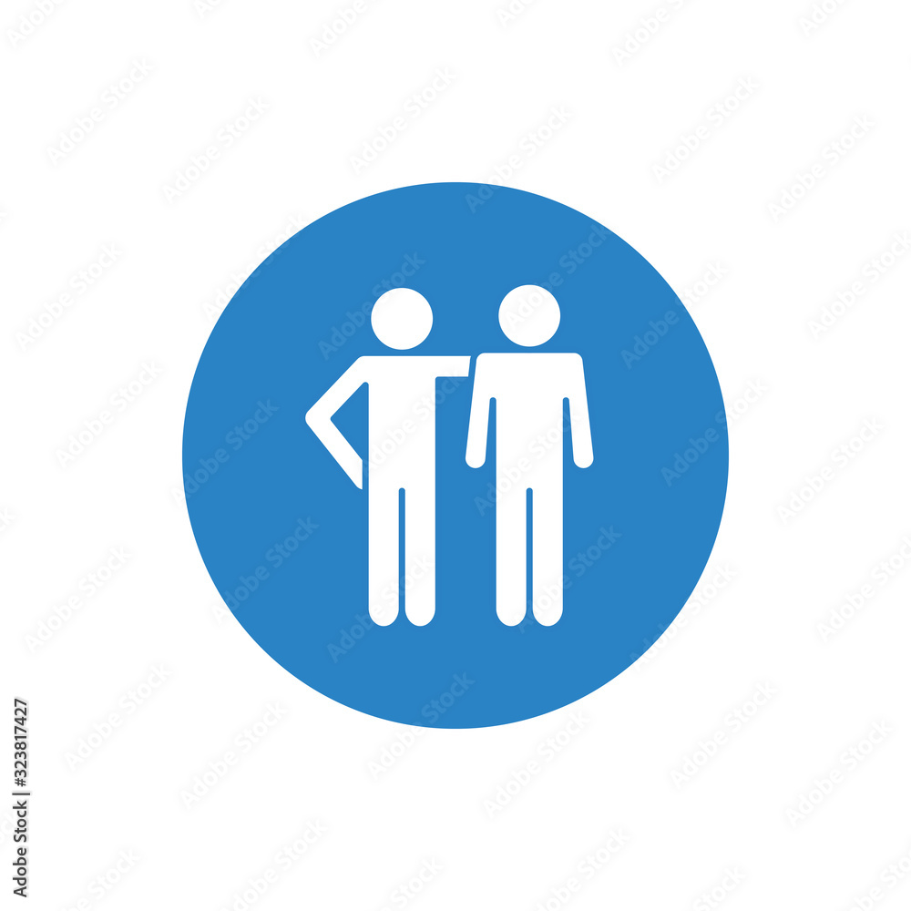 Isolated avatars block silhouette style icon vector design Isolated avatars block silhouette style icon vector design