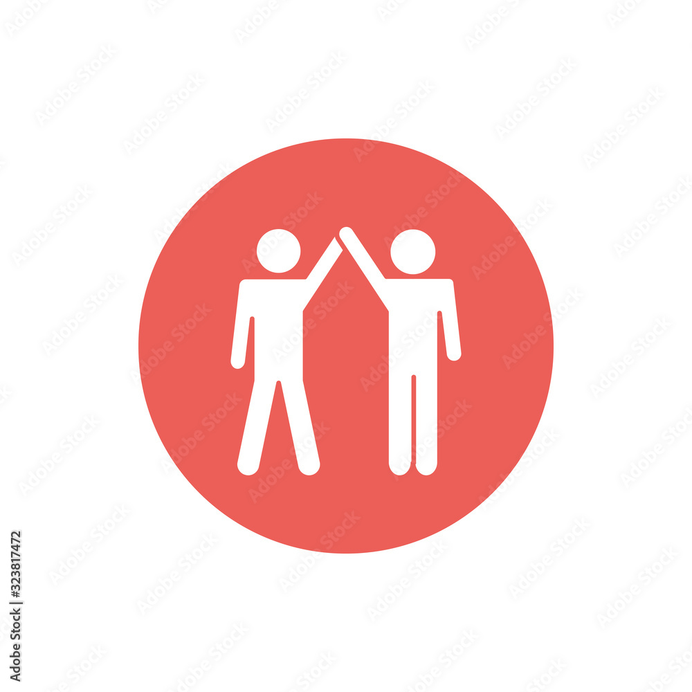 Isolated avatars block silhouette style icon vector design Isolated avatars block silhouette style icon vector design