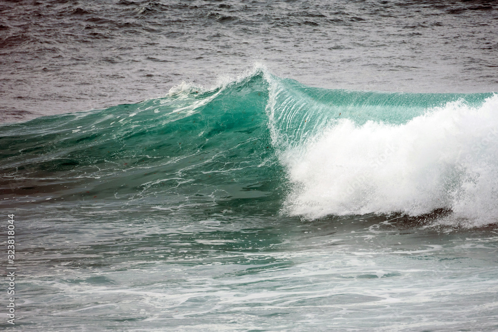 Turquoise waves crashing and splashing Turquoise waves crashing and splashing