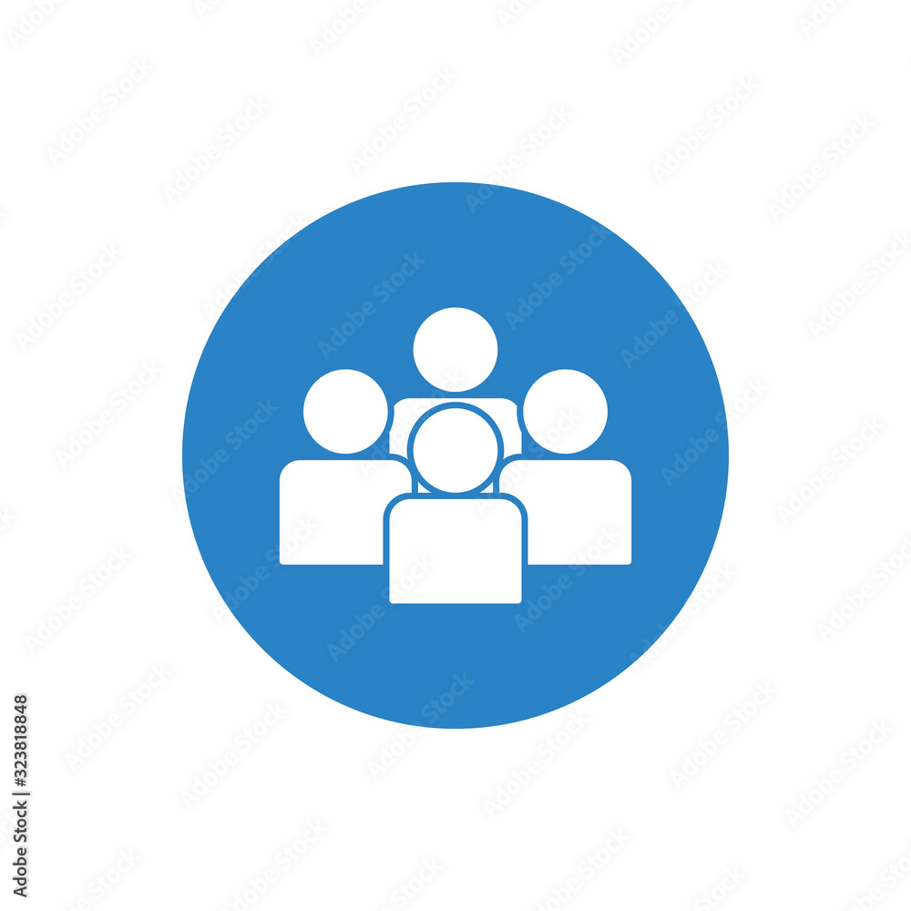 Isolated avatars block silhouette style icon vector design Isolated avatars block silhouette style icon vector design