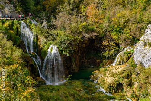 Sastavci Waterfalls in Plitvice Lakes National Park (Plitvička Jezera), Croatia