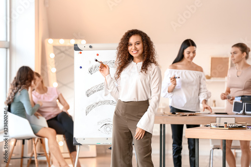 Portrait of female teacher ...