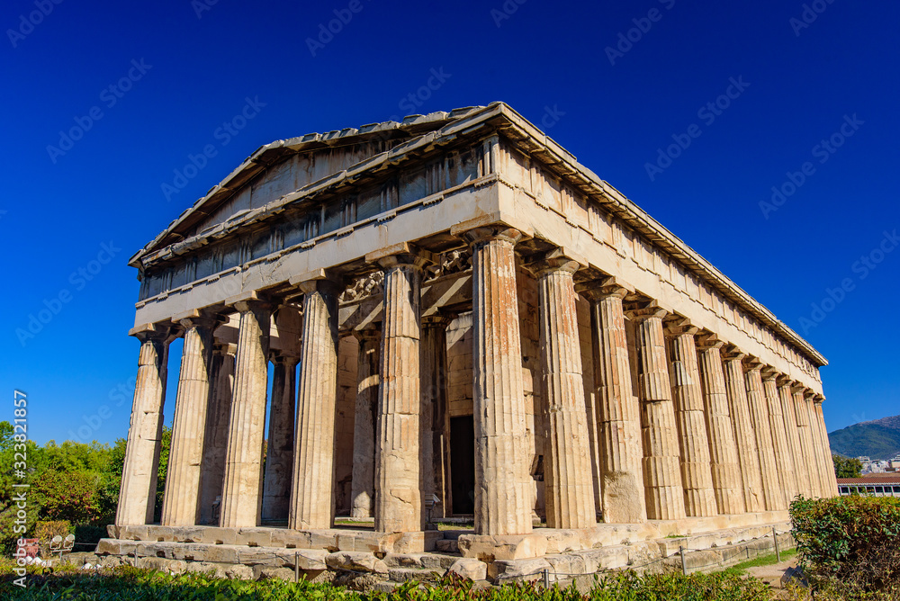 Temple of Hephaestus (Hephaisteion), a Greek temple at Agora of Athens in Athens, Greece