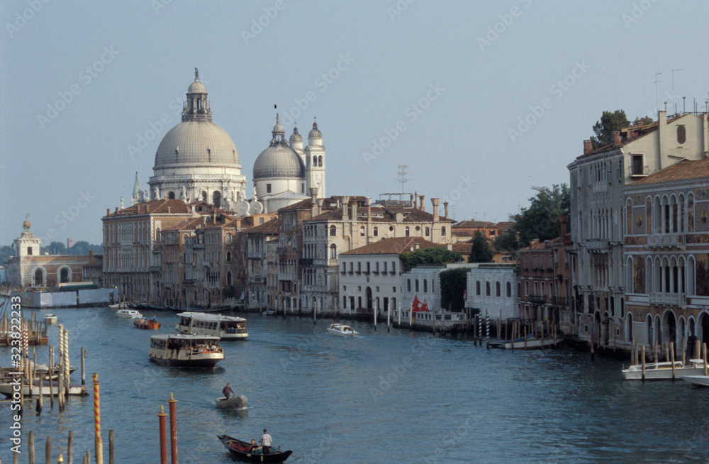 Basillica de Santa Maria della Saulte and the Grand Canal, Venice