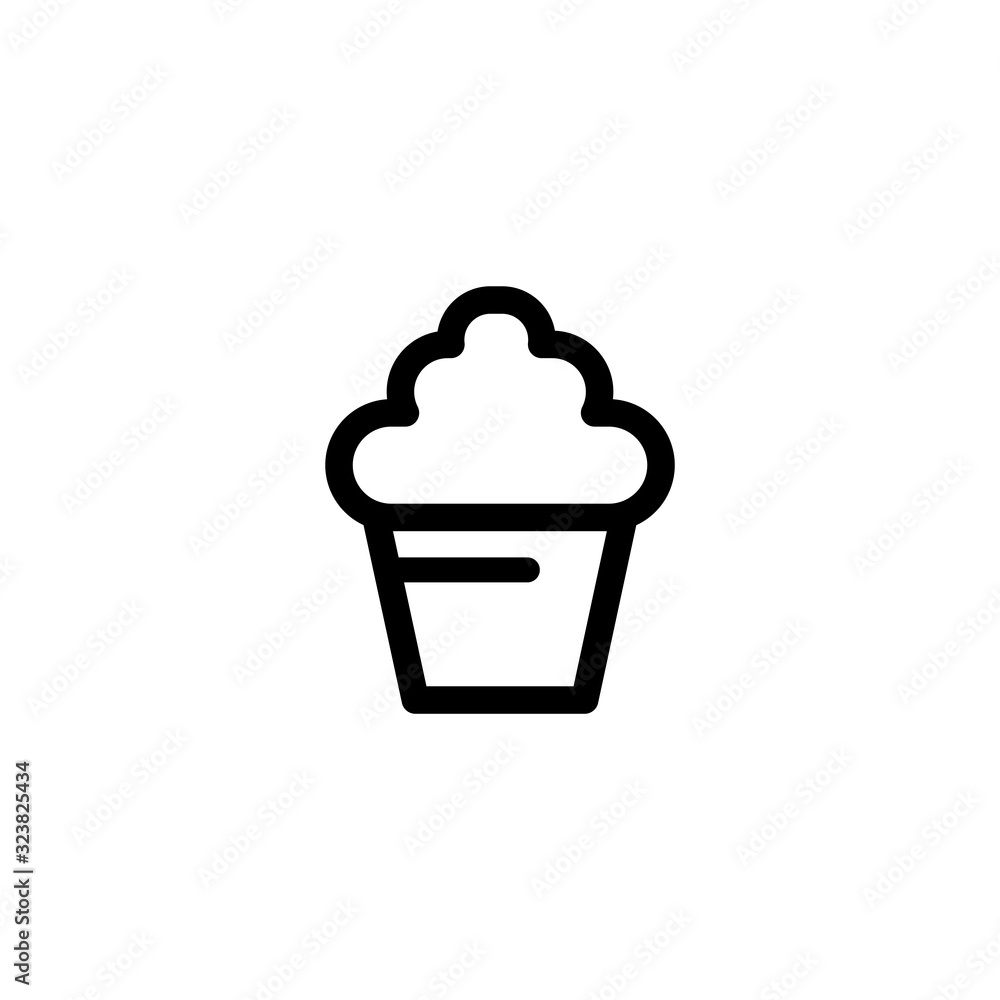 Vector illustration, cupcake icon design