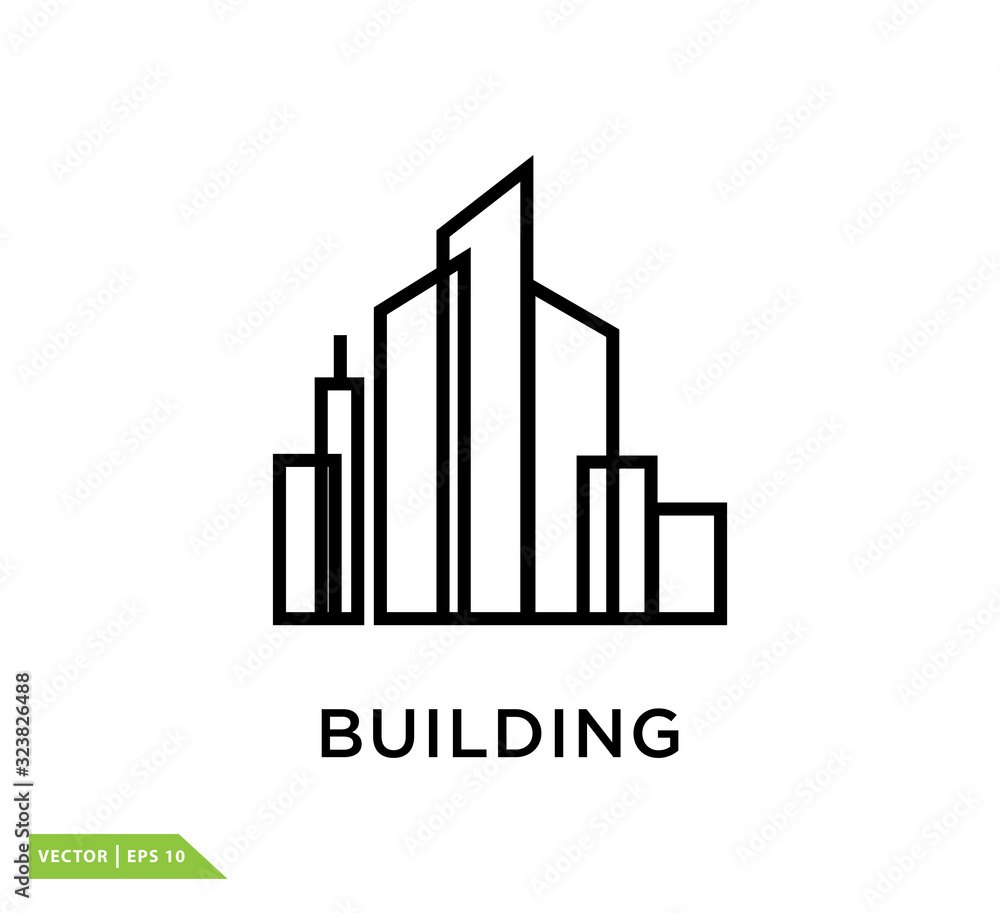 Building icon vector logo design template Building icon vector logo design template