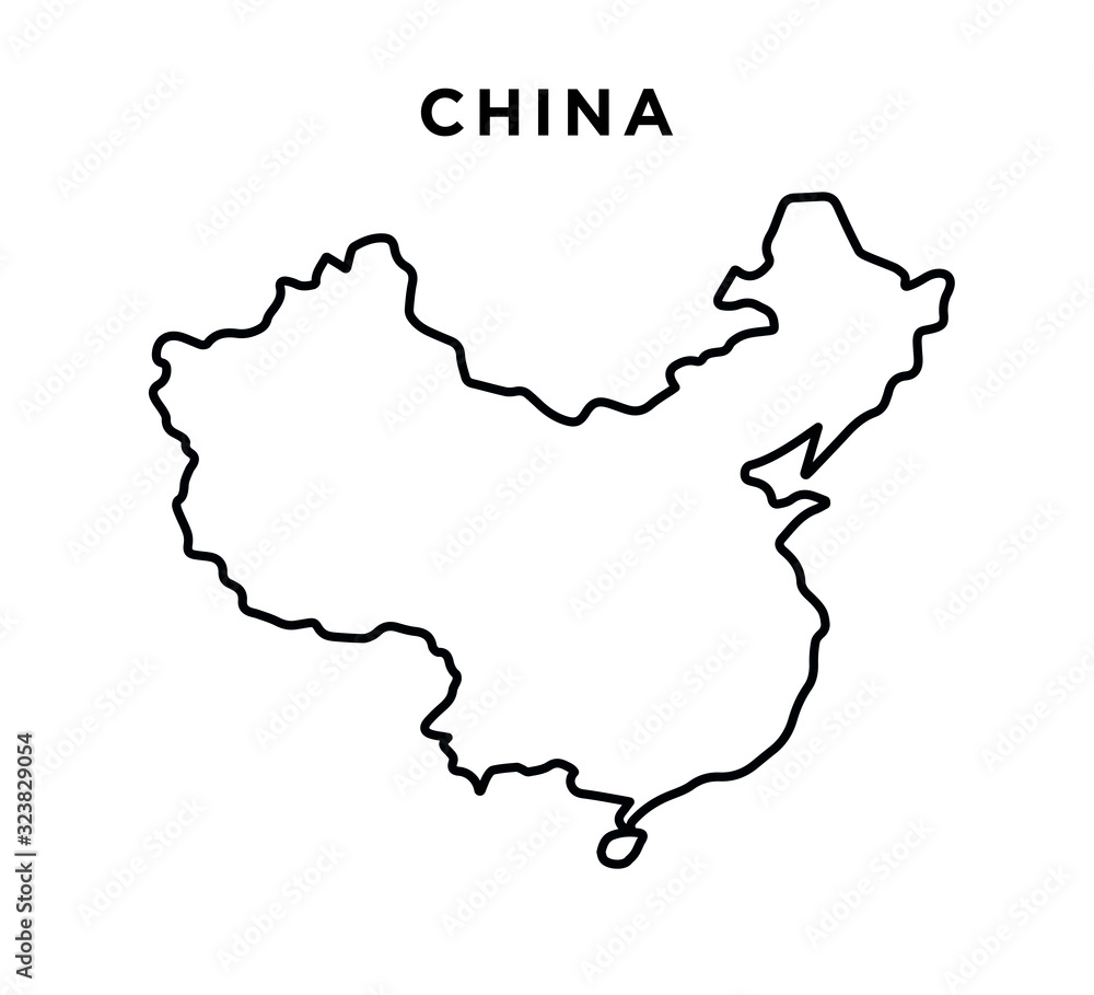 China map icon vector logo template China map icon vector logo template