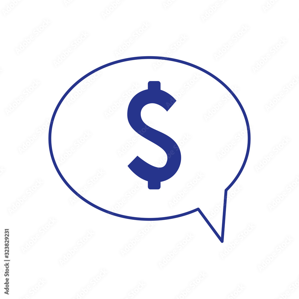 speech bubble with dollar symbol isolated icon vector illustration design speech bubble with dollar symbol isolated icon vector illustration design