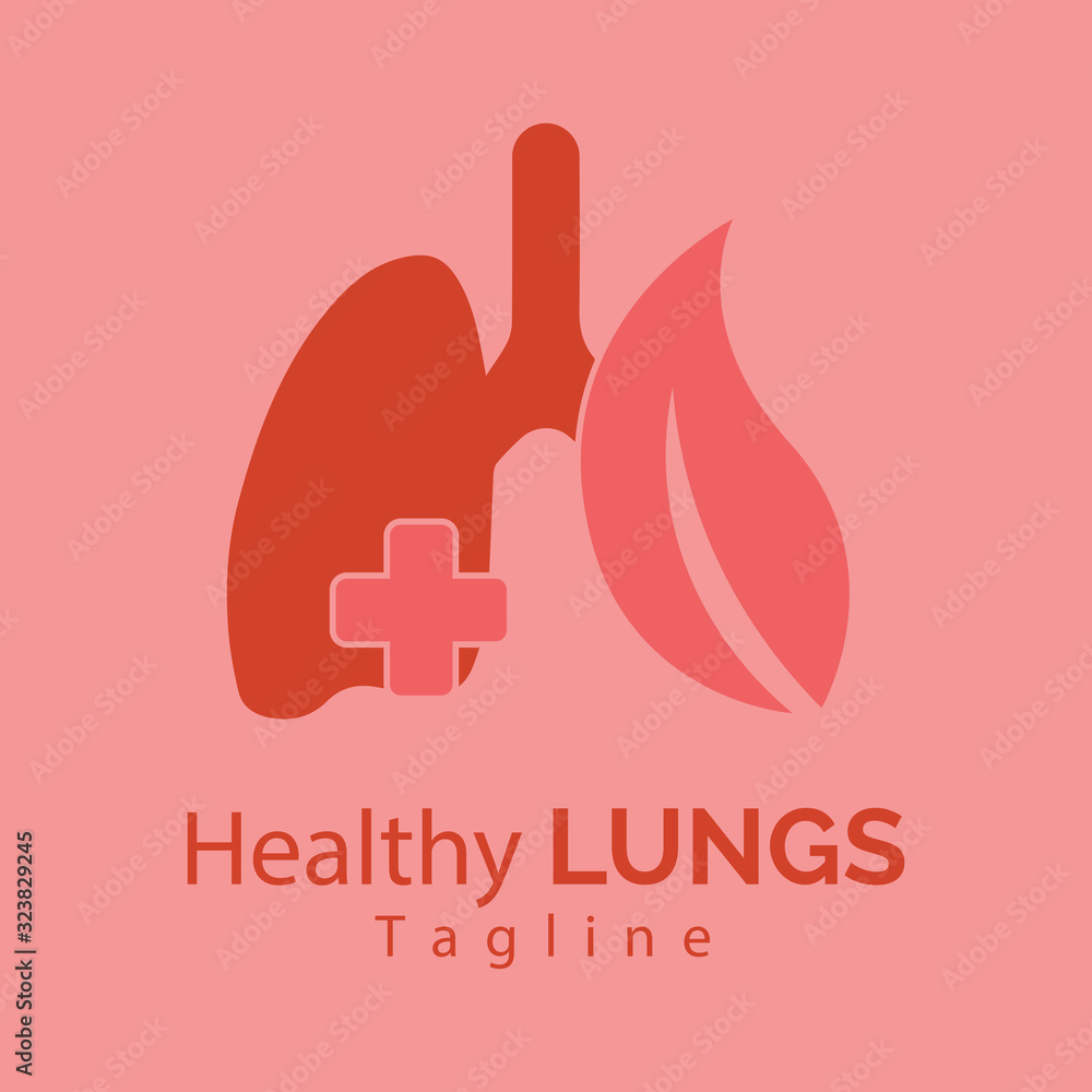 Obraz premium human lungs icon vector illustration design
