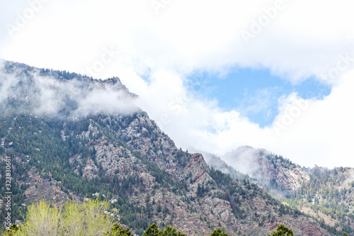 Cheyenne Mountain on a Cloudy Day