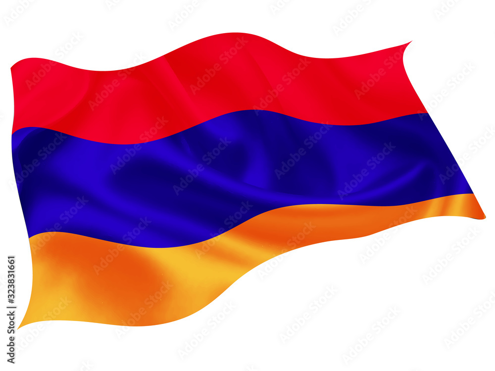 Naklejka premium アルメニア 国旗 世界 アイコン