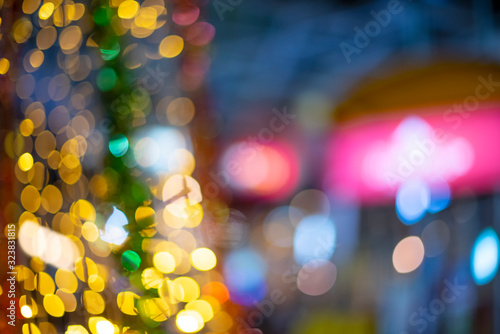 Abstract colorful light bokeh background, Glitter defocused abstract Twinkly Lights and Stars for background.