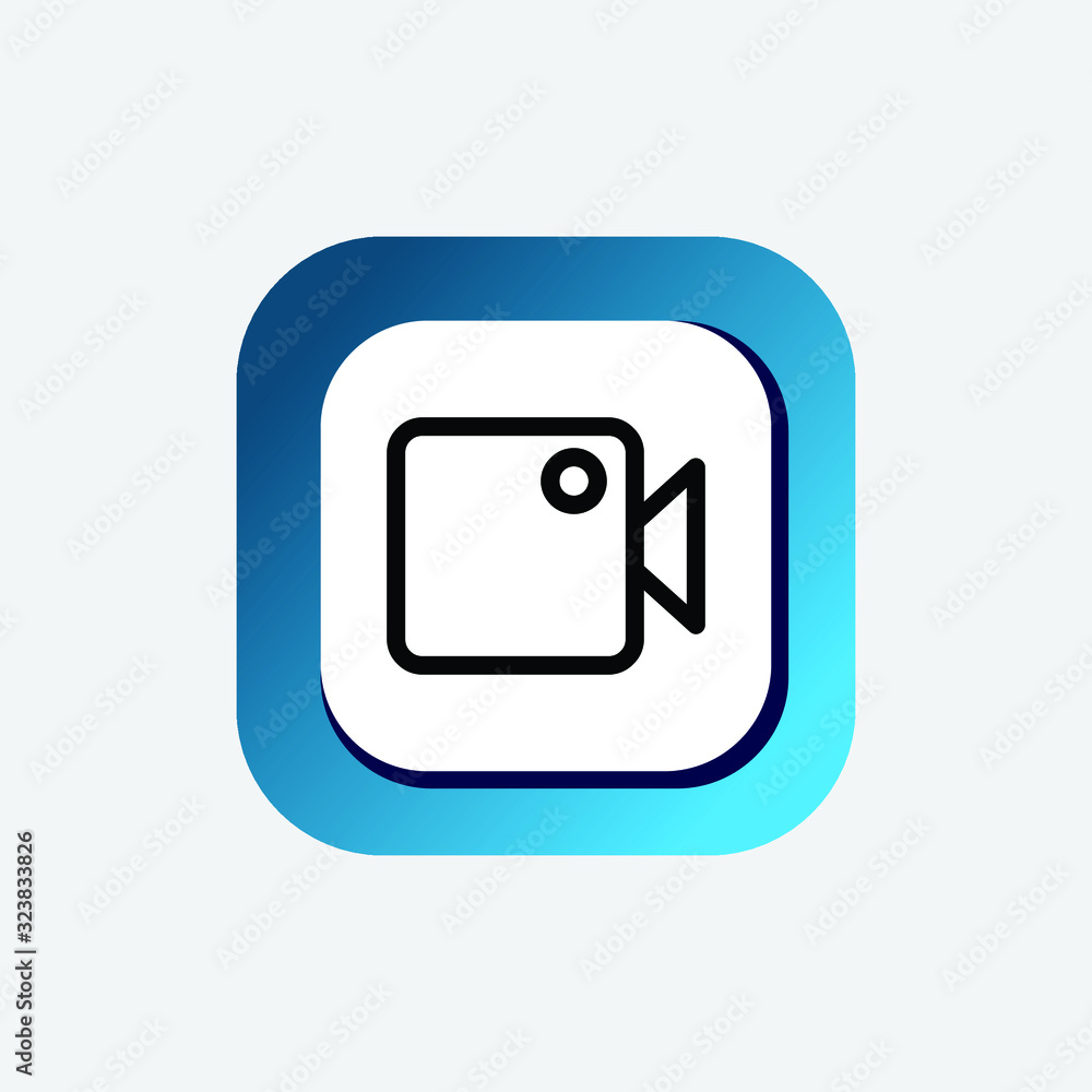 Icon Video Vector Line Art, Videos Icon, Cinema Icon Icon Video Vector Line Art, Videos Icon, Cinema Icon