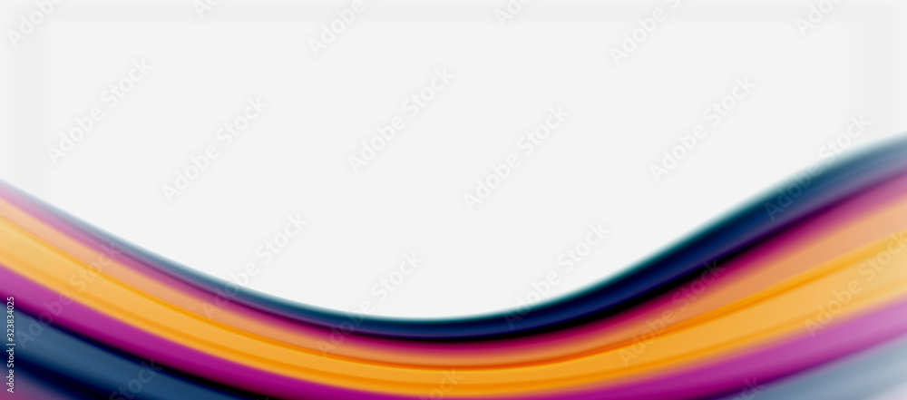 Wave lines abstract background, smooth silk design with rainbow style colors. Liquid fluid color waves. Vector Illustration Wave lines abstract background, smooth silk design with rainbow style colors. Liquid fluid color waves. Vector Illustration