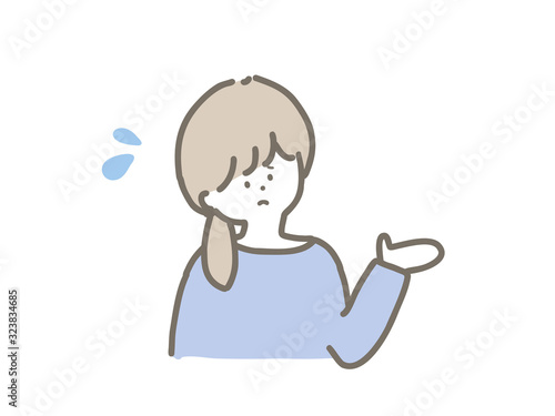 Woman explaining