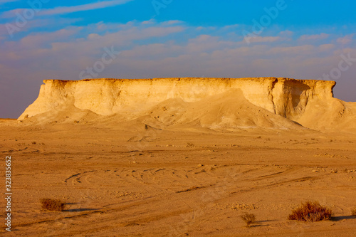 Ras Brouq resreve desert landscape Zekreet Qatar