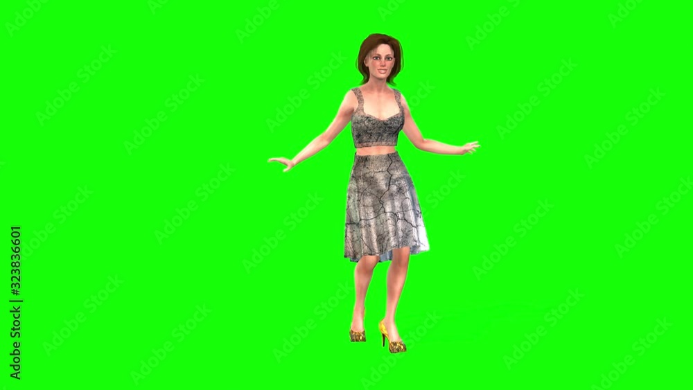 4k 3D animation of an attractive girl walking in a sexy way, talking and smiling. 4k 3D animation of an attractive girl walking in a sexy way, talking and smiling.