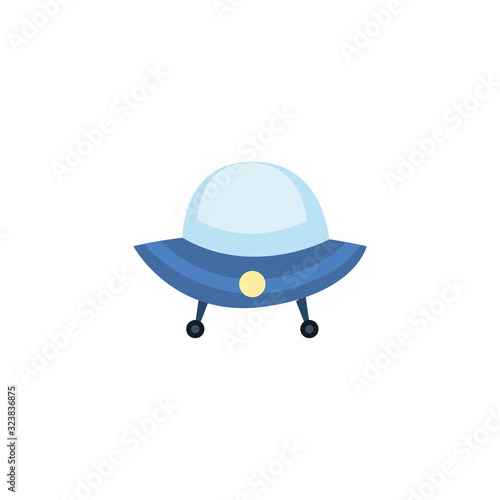 Isolated rocket fill style icon vector design