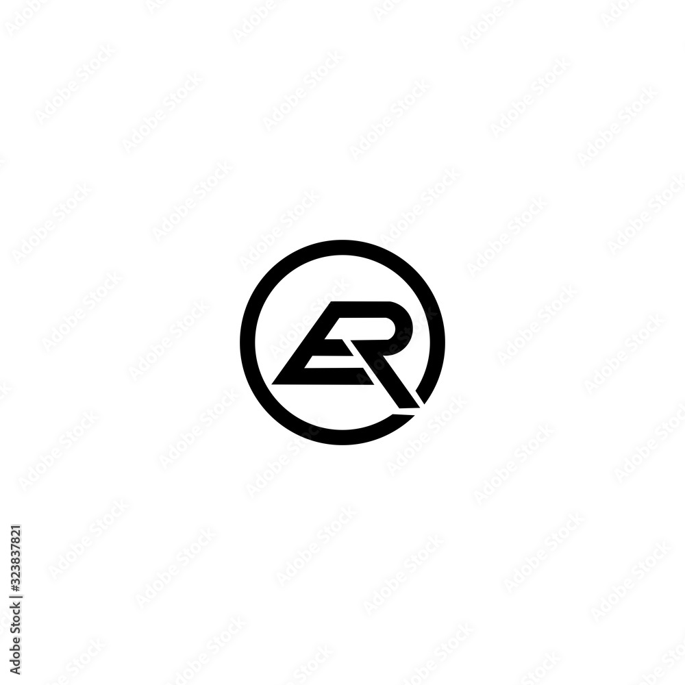 ER E R letter icon logo design ER E R letter icon logo design