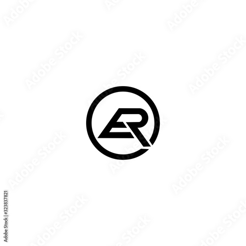 Free Download ER E R letter icon logo design - GFXLoad