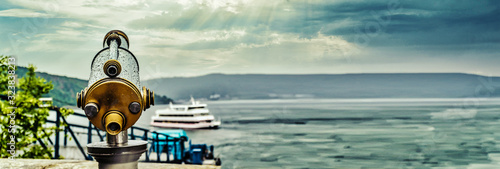 Telescope with waterdrops