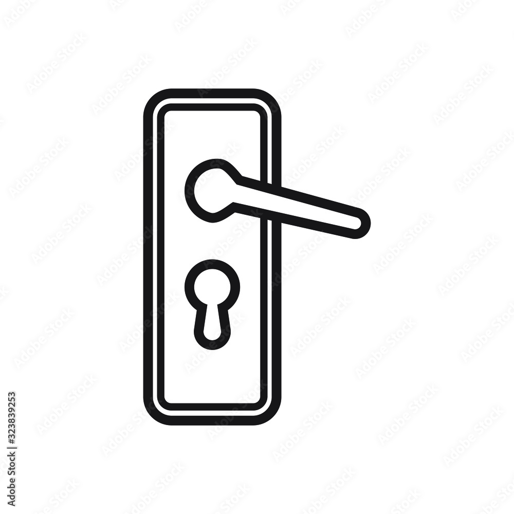 Doorknob icon design. vector illustration Doorknob icon design. vector illustration