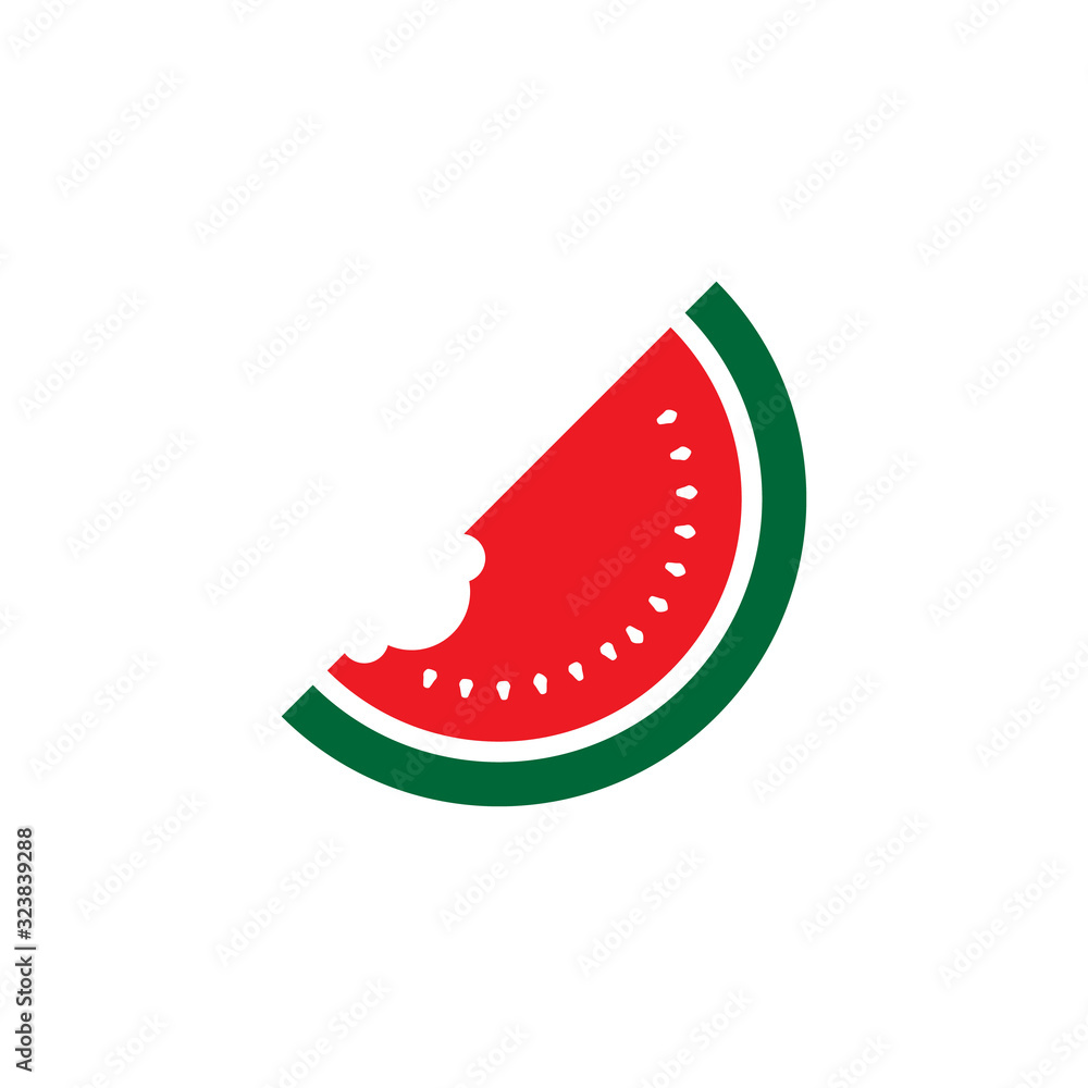 Watermelon icon design. vector illustration Watermelon icon design. vector illustration