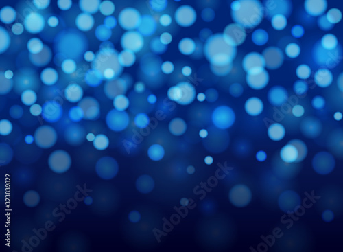 Background template design with blue lights