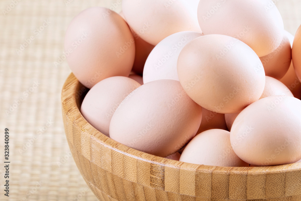 A background of farm fresh brown eggs A background of farm fresh brown eggs