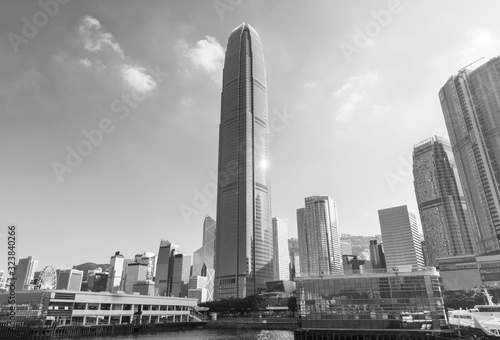 Canvas Print Skyline of Hong Kong city