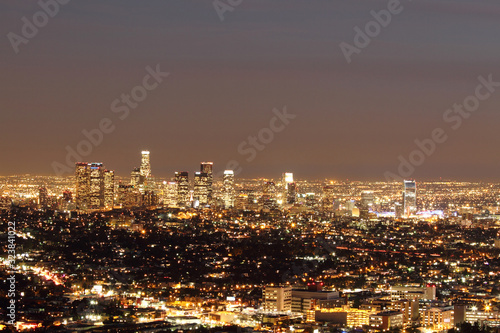 Night View of Downtown Los Angeles © funbox