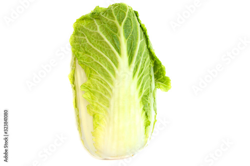 Fresh Chinese cabbage From the garden on white