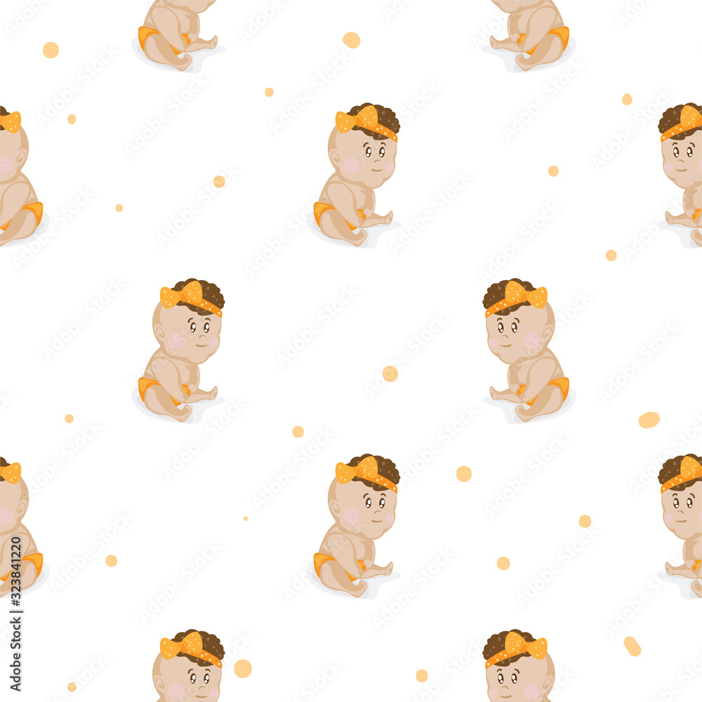 Obraz premium baby graphic pattern wallpaper object