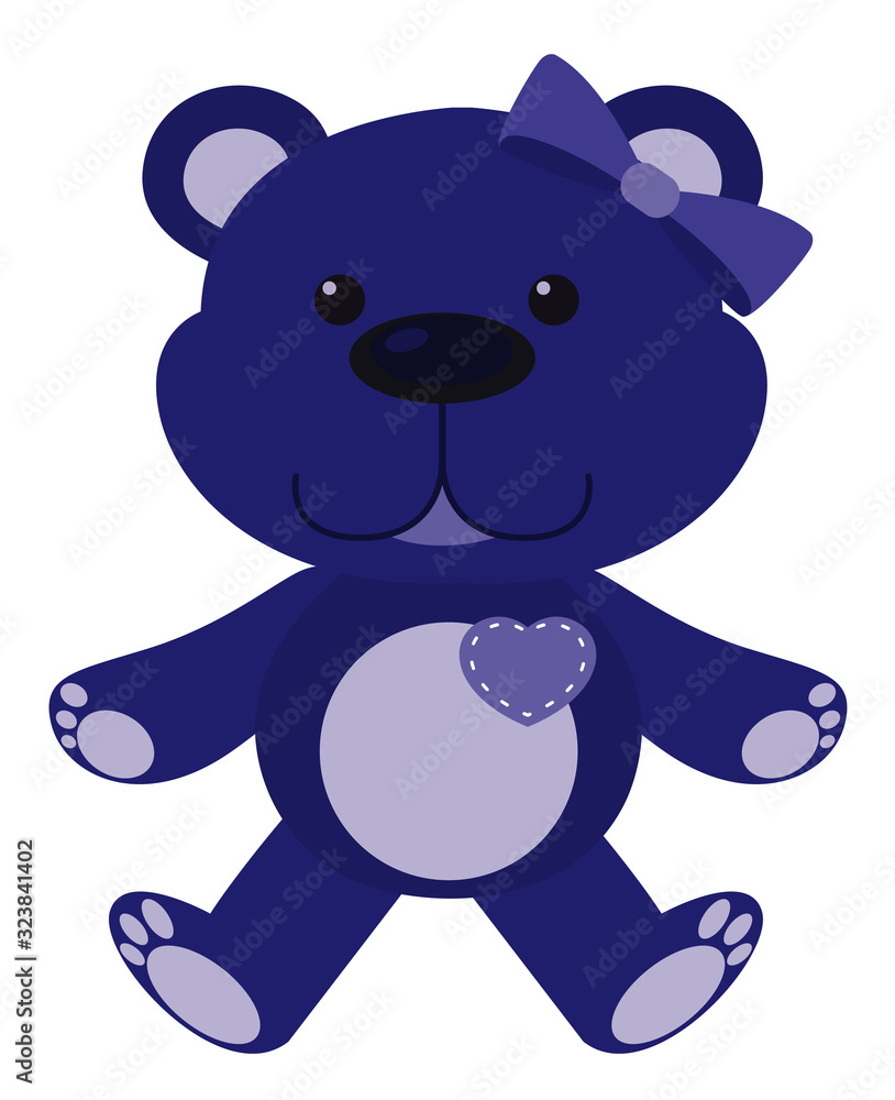 Cute teddy bear in color on white background Cute teddy bear in color on white background