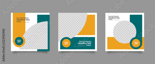 Set of Modern trendy covers idea. Editable simple info banner shop. Slides for app, web design digital style for social media pack. Square handpicked beauty posts, brochure layout design. pr promo