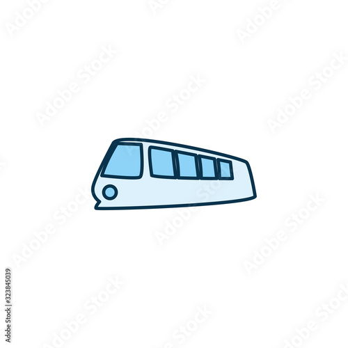 Isolated bus vehicle line style icon vector design