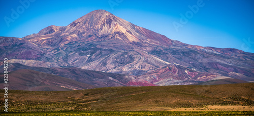 Mountain in Bolivia at sunny day