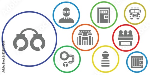 prisoner icon set