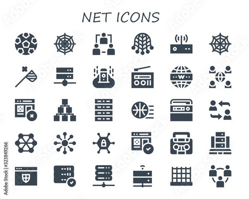 net icon set