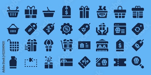 Modern Simple Set of offer Vector filled Icons