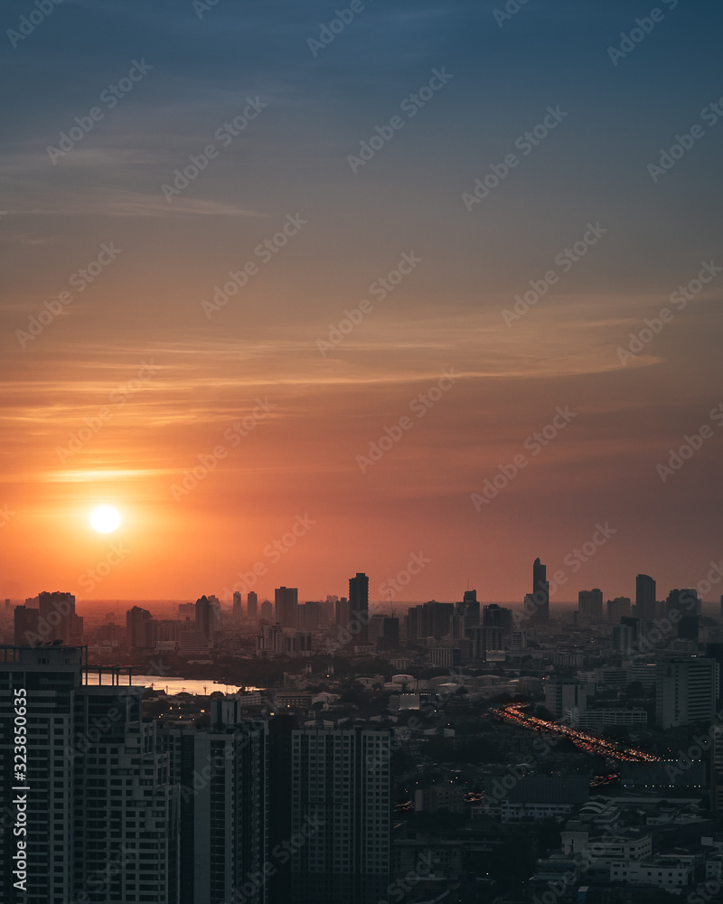 Beautiful evening in Bangkok