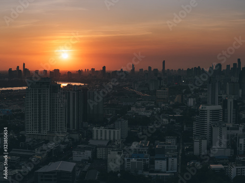 Beautiful evening in Bangkok