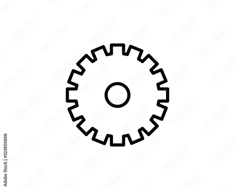 Gear line icon Gear line icon