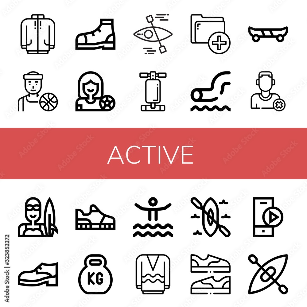 active icon set