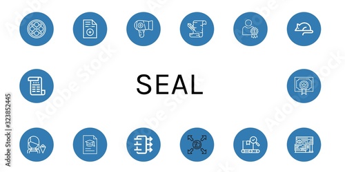 Set of seal icons
