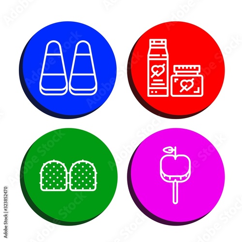 Set of sweet icons