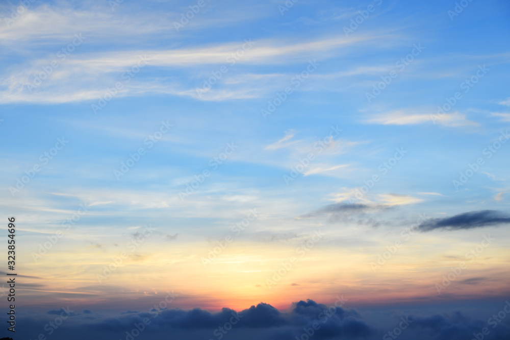 Beautiful landscape sunset in the mountains Beautiful landscape sunset in the mountains