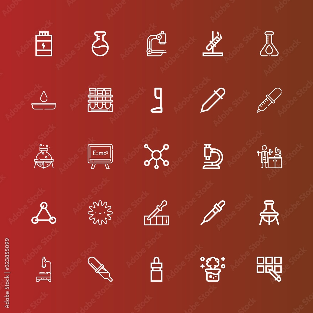 Editable 25 lab icons for web and mobile Editable 25 lab icons for web and mobile